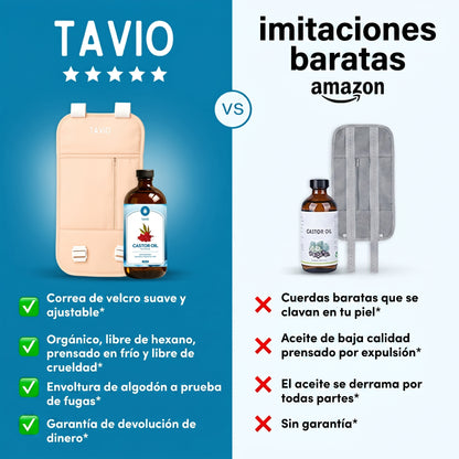 Tavio™ de Compresas de Aceite de Ricino